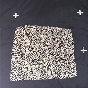 Cheetah print tube top